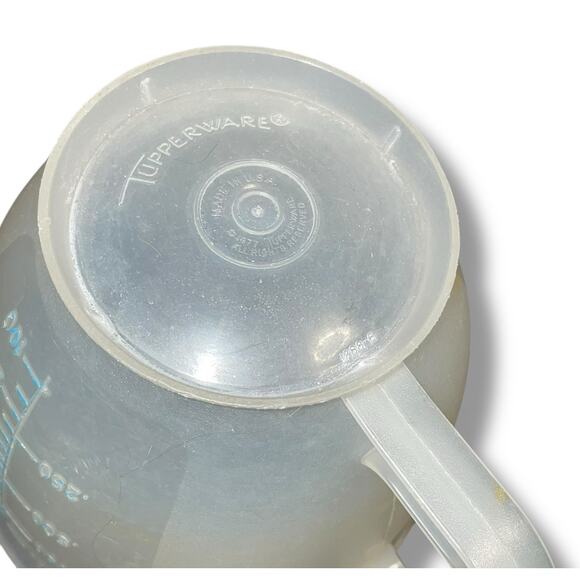 Tupperware 1288 Mix N Store Measuring Pitcher Bowl 4 Cups 32 oz 1 Liter Vintage - Picture 10 of 12